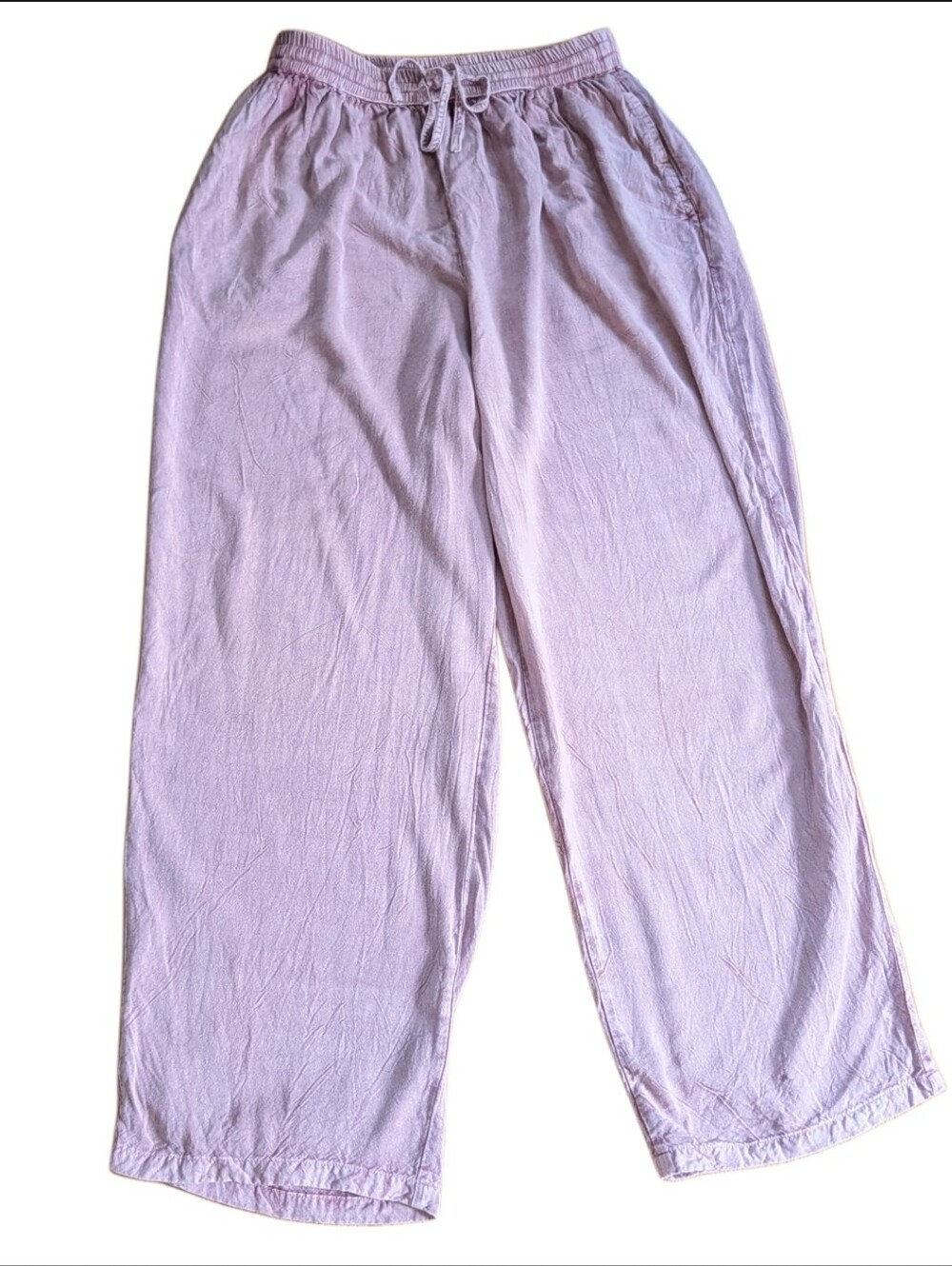 Devi Crinkle Cotton Soft Flowy Festival Bohemian Style Hippie Wide Leg Pants